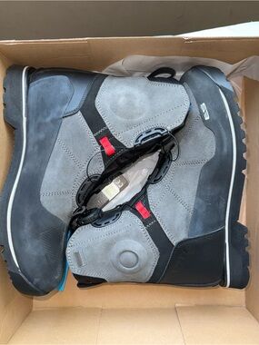 Rev’it Pioneer H2O Men's Gray Suede Outdoor Boots with Boa Lacing